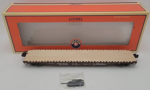 Coche plano Lionel 6-19383 calibre O Union Pacific PS-4 con estacas EX/caja | Condition: Used