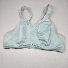 Brooks Women Sports Bra 36DD Blue Maia Underwired Adjustable Straps