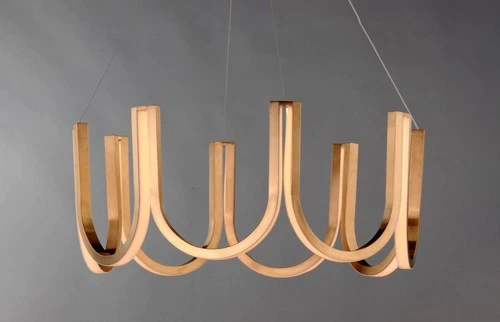 ET2 You 26 1/4" Wide Brushed Champagne LED Pendant Light - Picture 7 of 8