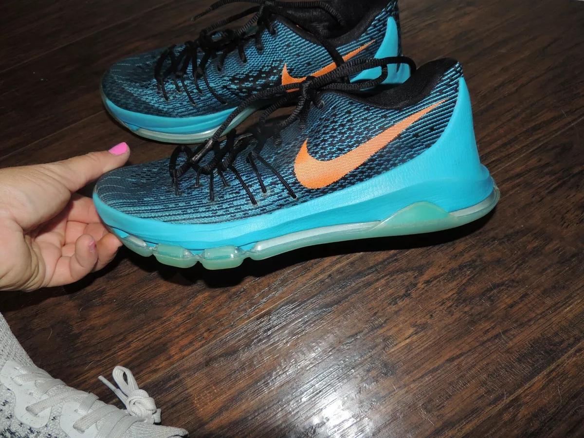 Nike Kevin Durant KD 8 VIII OKC Blue Lagoon Shoes - Size 8.5 Nike Kevin Durant KD 8 VIII OKC Blue Lagoon Shoes - Size 8.5