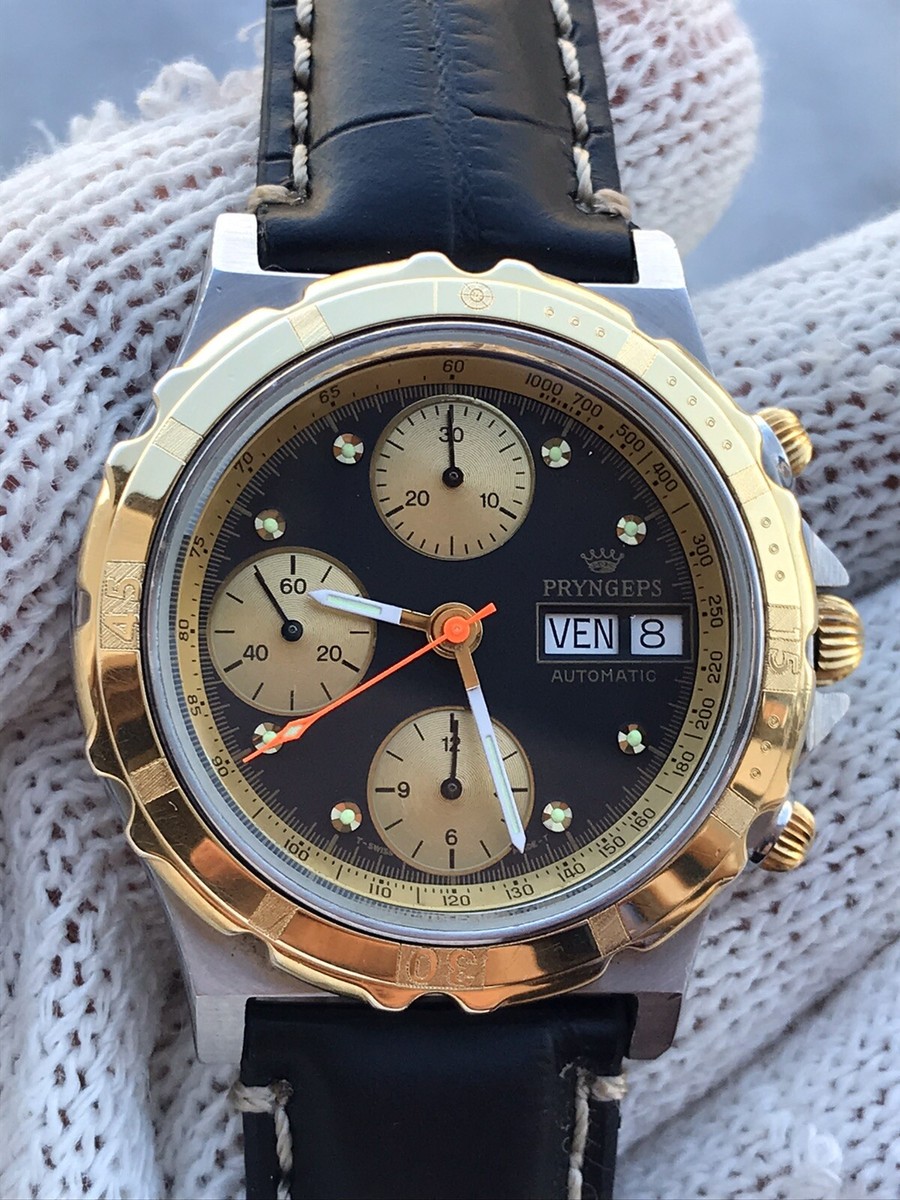 PRYNGEPS WATCH TIMONIER DIVER CHRONOGRAPH AUTOMATIC VALJOUX 7750