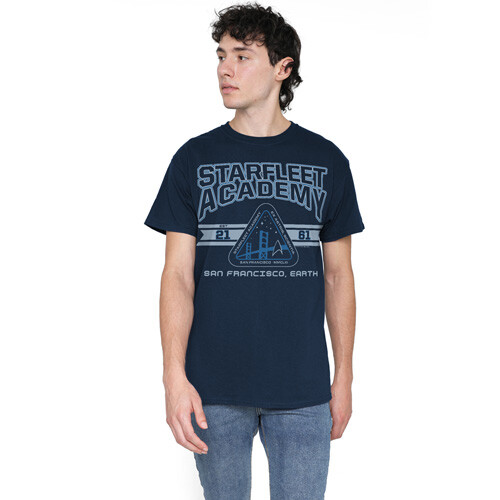 STAR TREK STARFLEET ACADEMY EARTH Licensed Adult Men's Graphic Tee Shirt SM-5XL - Picture 1 of 3