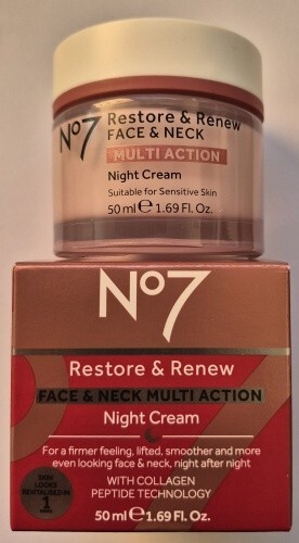 Boots No7 Restore Renew Face Neck Multi Action Night Cream