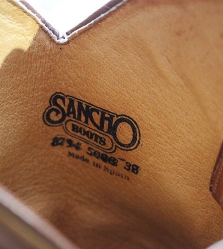 Women’s Vintage Sancho Brown Leather Moto Biker Boots - Picture 6 of 11