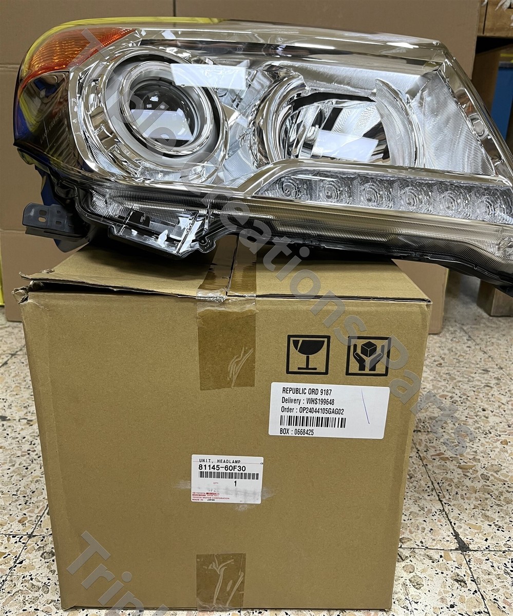 8114560F30 Genuine Toyota Unit Headlamp RH 81145-60F30 OEM | eBay