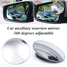 2x Blind Spot Mirror Rear Side View Towing Car Van Motorcycle Adjust Wide Angle