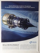 9/2008 PUB SNECMA SAFRAN ENGINE SILVERCREST BUSINESS JET ENGINE ORIGINAL AD