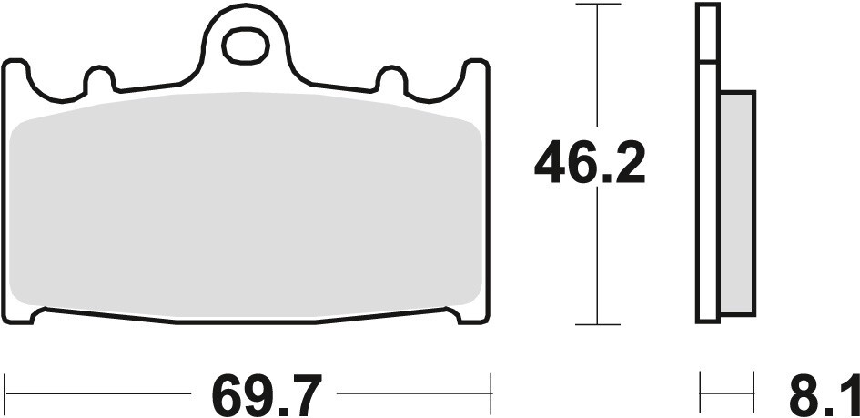 Plaquettes de frein KH158 Kawasaki ZZR 600 90-05 ZXR 750 Sinter Street