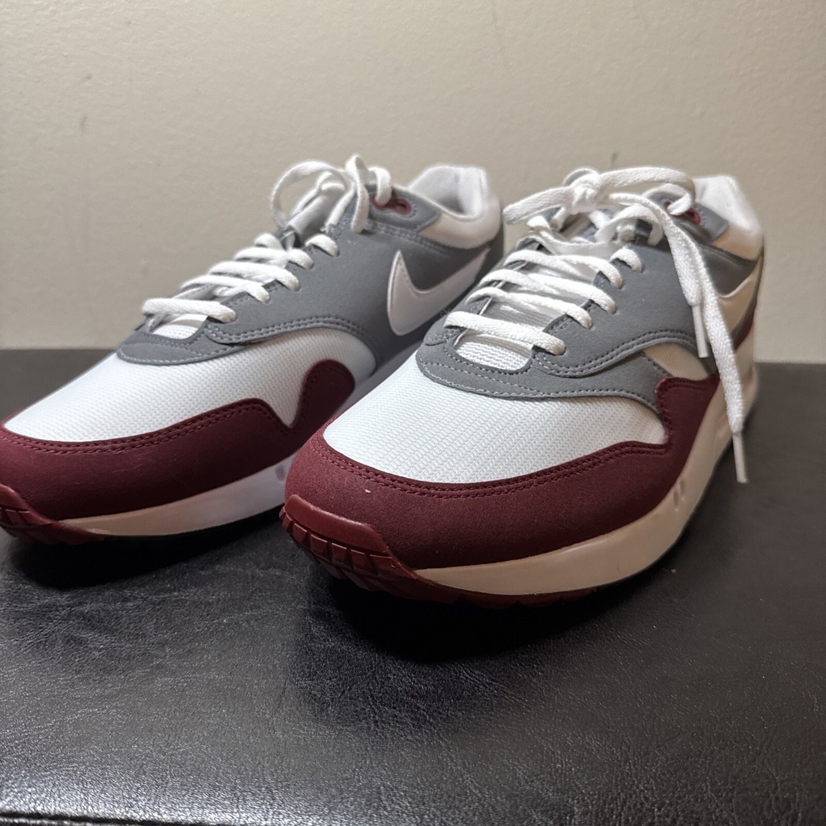 Nike Air Max 1 86 OG Big Bubble Red Grey Black Golf Shoes