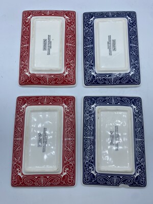 Restoration Hardware Ceramic Ace Playing Cards Appetizer Snack