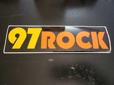 VTG 97 Rock Bumper Sticker Pittsburgh Radio S...