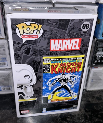 Funko Pop! Comic Book Cover with Case: Marvel - Moon Knight #08 - Picture 6 of 6