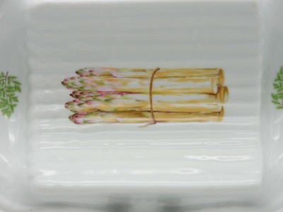 assiette à poisson en porcelaine du Berry L'hirondelle diam. 24cm