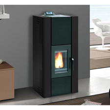 STUFA A PELLET "IDRO 240" (A) NERA ROYAL PALAZZETTI
