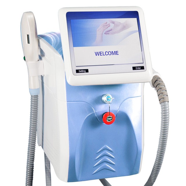 IPL OPT Laser Hair Removal SHR IPL Wrinkle Removal with 2 handle Spa