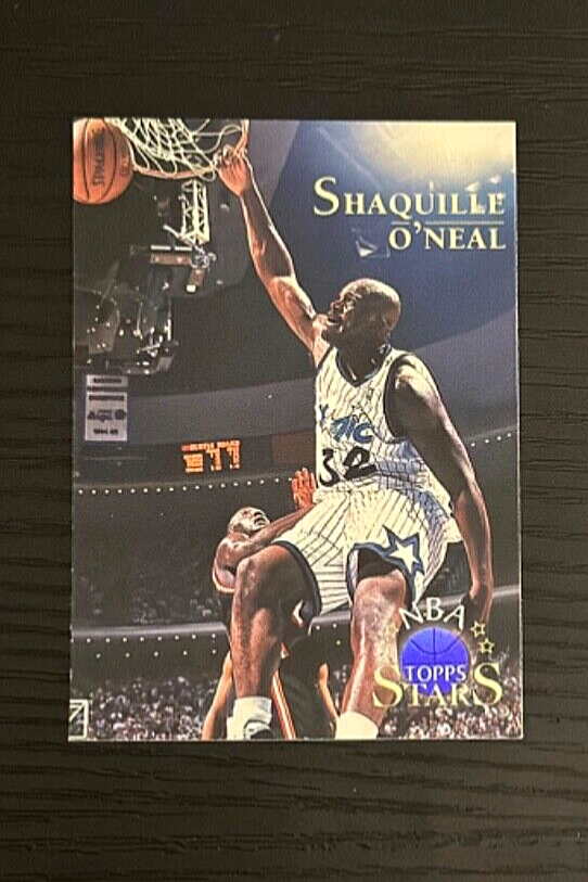 1996 Topps NBA Stars Basketball Card Shaquille O'Neal #32 Nrmt