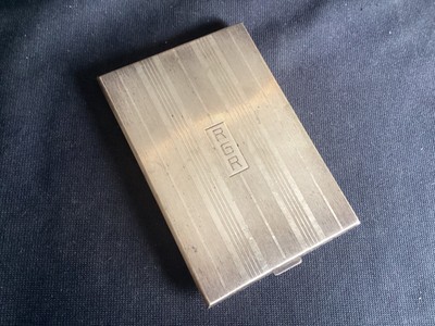 1920 silver cigarette case Antique Filigree Russian 1920's EPNS Silver Plated Cigarette Case