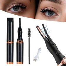 Electric Heated Eyelash Curler USB Rechargeable Makeup Long Lasting Curling Tool