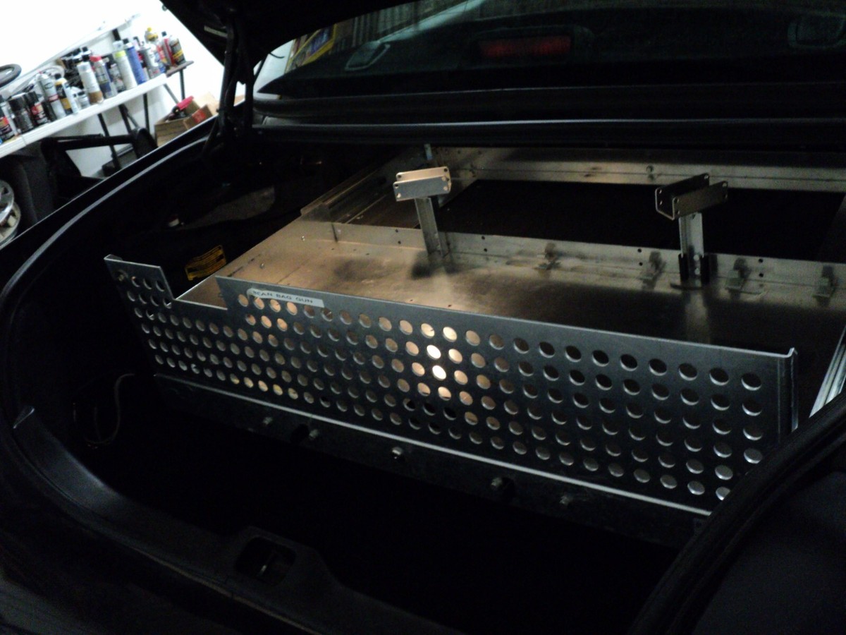 Trunk Gun Locker Crown Victoria Police Aluminum Tray Organizer