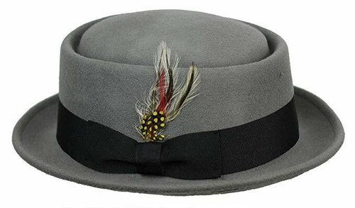  Unisex 100% Lana Hecho a Mano Plegable PASTEL DE CERDO Sombrero Gran Calidad Sombrero A Prueba de Ducha - Imagen 6 de 9