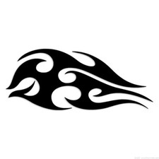 Tribal Flames Fire - Decal Sticker - Multiple Colors Sizes - Ebn7407 Tribal Flames Fire - Decal Sticker - Multiple Colors Sizes - Ebn7407