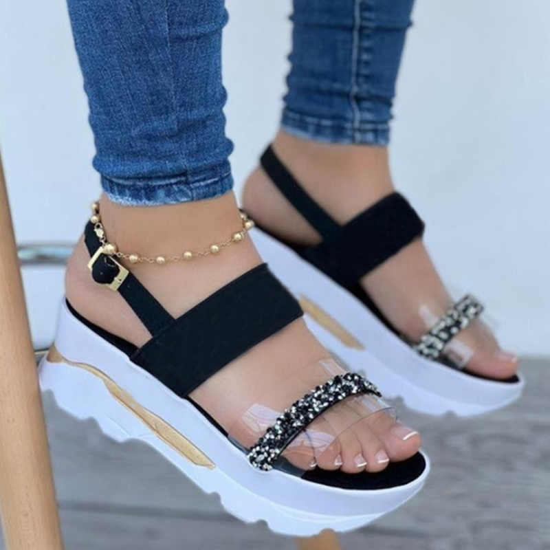 Fashion Women Platform Sandals Peep Toe Spartan Sandals Women Summer Wedges High Heel Shoes