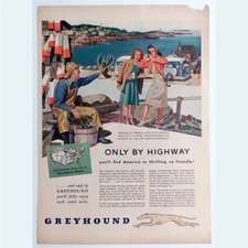 1946 LIFE Greyhound Bus Line & Shefford Fine Cheese Co. Green Bay, Wisconsin