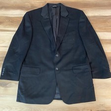 Jos A Bank Blazer Mens 43R 100 Cashmere Black 2 Button Jacket Gordon