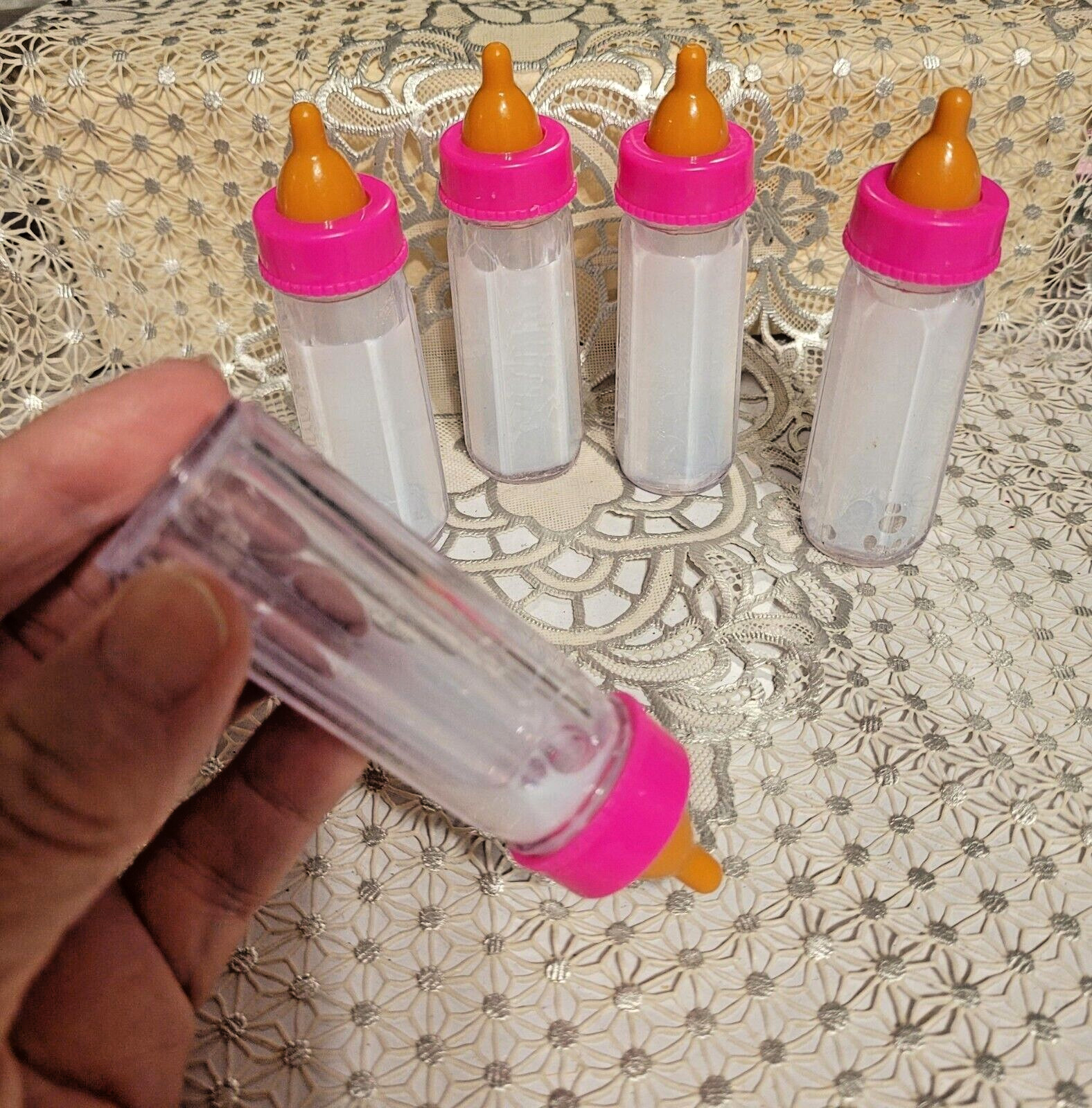 Disappearing Milk Baby Bottles for Reborn Dolls U Get 4!