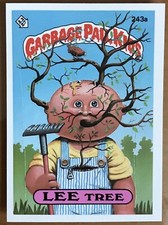 1986 Topps Garbage Pail Kids Card # 243a - 6th Series - LEE TREE - NRMT