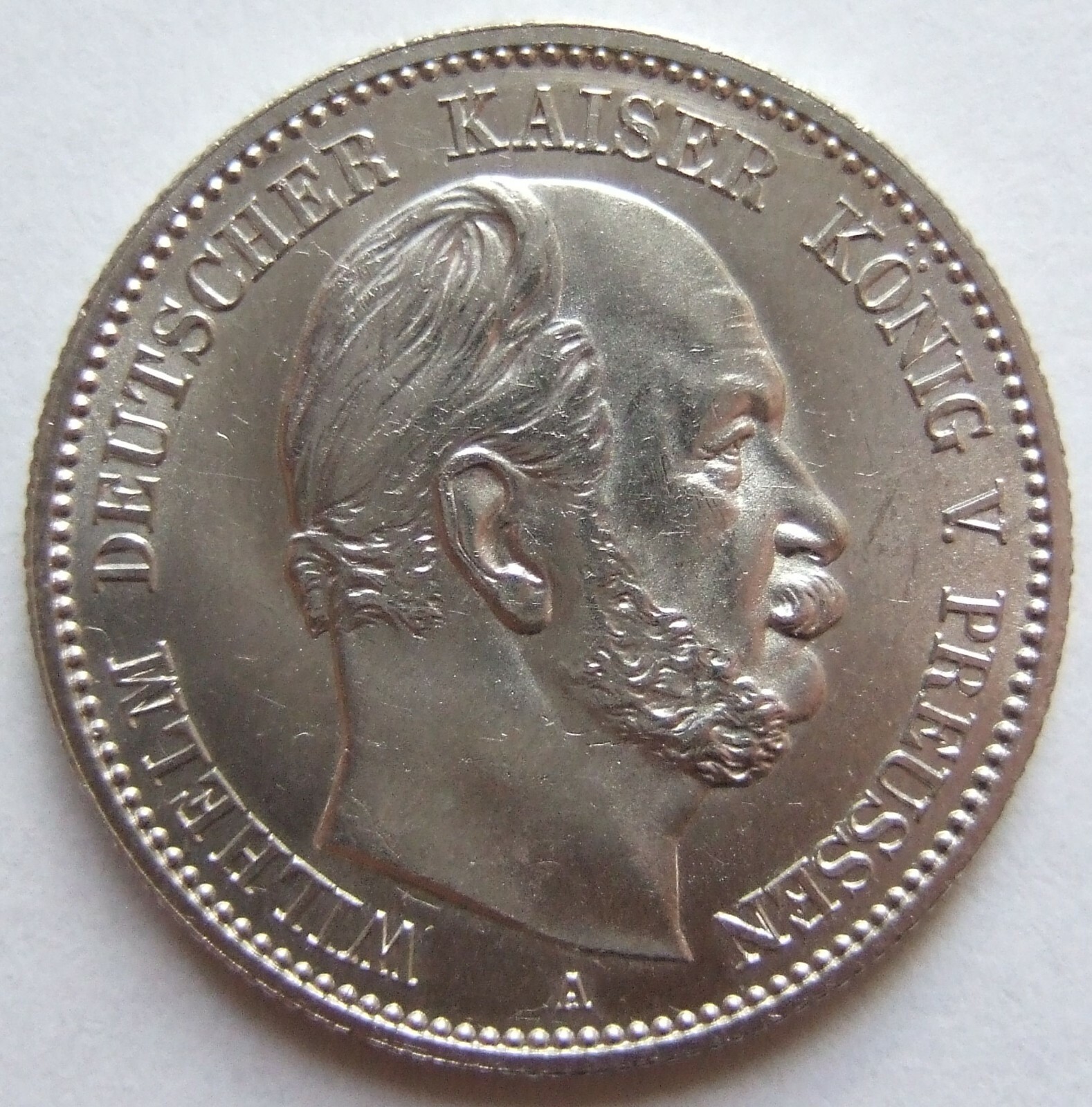 2 Mark Wilhelm Allemande Kaiser Roi De Preussen 1884 A En eBay