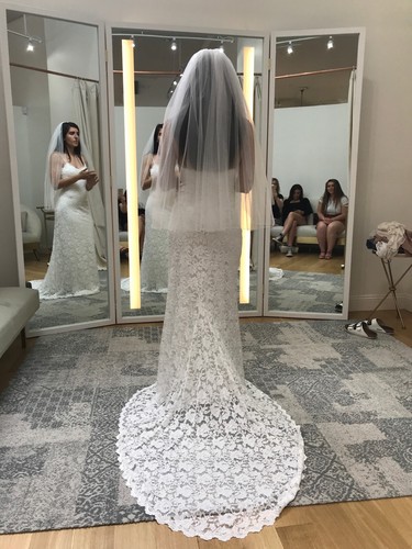 NEVER WORN Size 4 (S) White Grace Loves Lace Wedding Dress - Mia - Picture 3 of 5