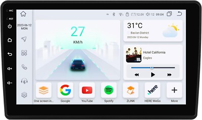 Display 9 Zoll WiFi Android & Wireless Carplay Bluetooth 4G GPS Autoradio NEU
