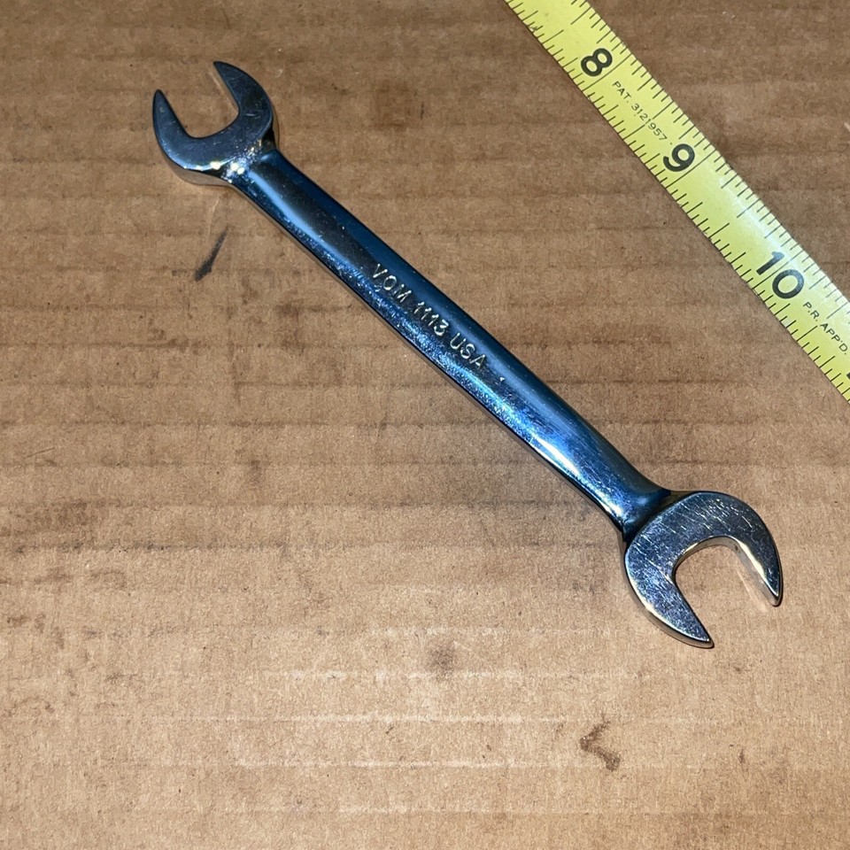 Snapon Tools USA VOM1113 11 MM X 13 MM Metric Open End Wrench Mint