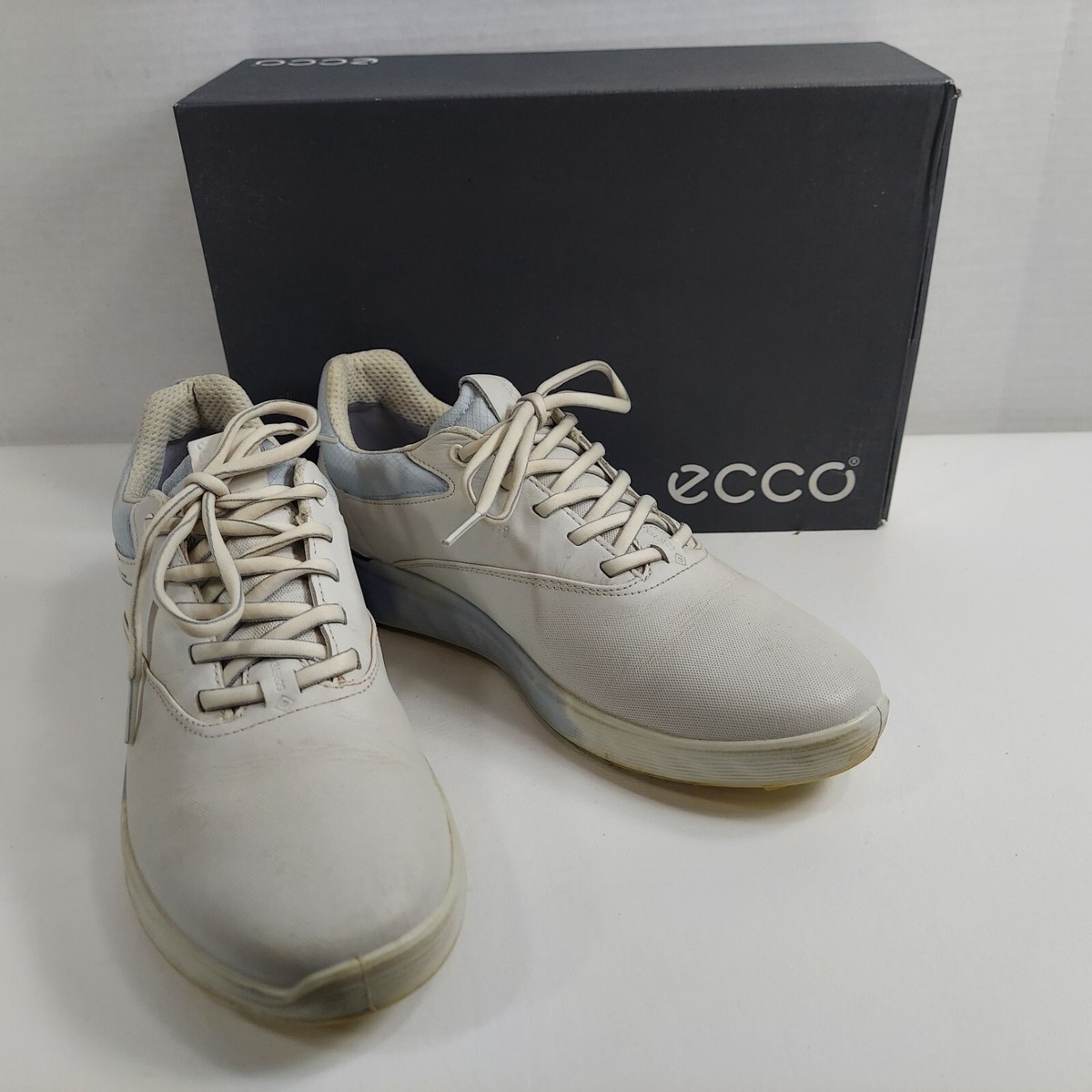 Ecco Womens Golf Shoes S-Three Blue Air 102963 Soft Spike Gore-Tex