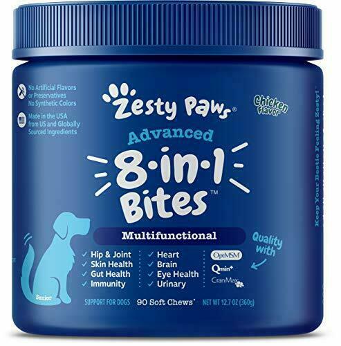 Zesty Paws Advanced 8 in 1 Multivitamin Bites for Dogs Every