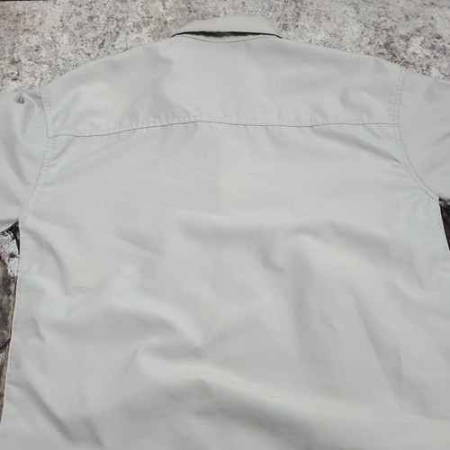 Bimini Bay Shirt Mens XL Short Sleeve Brown Button Up Hunting Camouflage Outdoor - Picture 16 of 17