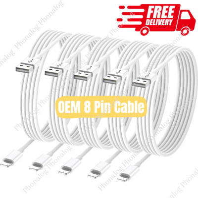 1/3/5X USB Fast Charger Cable For iPhone 14 13 12 11 XR 8 7 6 Charging Cord Lot