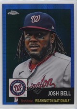 2022 Topps Chrome Platinum Anniversary Blue Prism Refractor Josh Bell #472 0q0