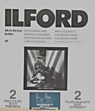 Ilford Multigrade RC Deluxe Pearl 8 x 10" 25 Sheets Black White Paper