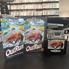 OutRun (1991) Sega Genesis - Tested - Authentic - Complete In Box 
