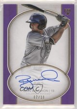 2018 Topps Definitive Collection Rookie Purple 2/10 Ryan McMahon Auto h3a