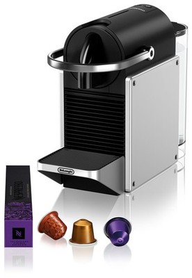 DeLonghi EN127.S Pixie Nespresso Kapselmaschine 19 bar 1,0 l (Schwarz, Grau,
