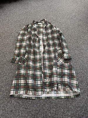 1970s Mongomery Ward True Vintage Plaid Button Down Robe JC Penny Size Large
