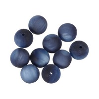 10 Stk Acryl Runde Perlen 16Mm Lose Perlen FüR Schmuckherstellung Sternenblau