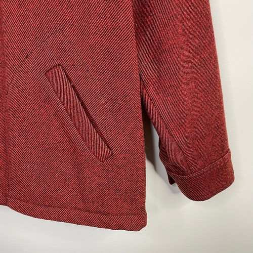 Vintage Bemidji Woolen Mills Wool Hunting Field Jac Shacket Shirt Jacket Men Red - Picture 9 of 12