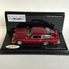Vitesse 1:43 Aston Martin DB5 1963 Maroon Diecast w/ Case Stand LE 20602