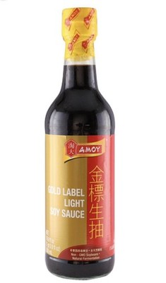 Amoy Gold Label Light Soy Sauce Ferment Chinese Flavoring Delicious 500ml NEW