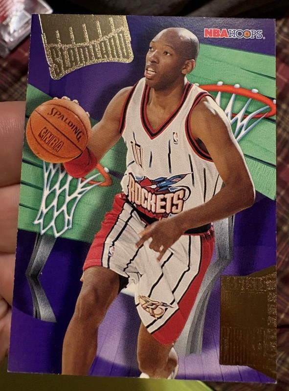 1995-96 Hoops #SL18 Sam Cassel Slam Land Houston Rockets