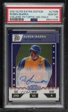 2021 Elite Extra Edition Holo Signatures 15/25 Ruben Ibarra PSA 10 Auto 0i1b